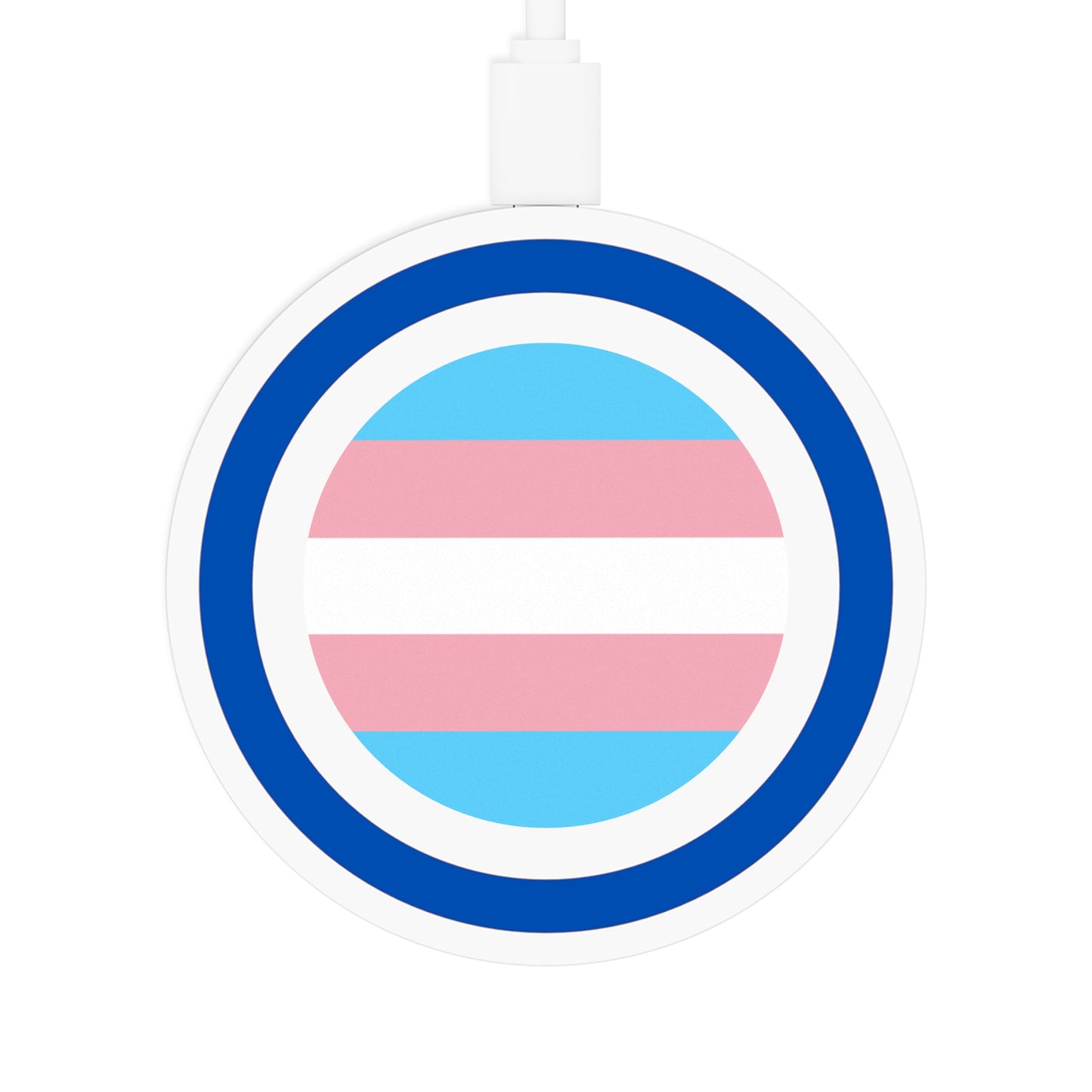 Transgender Pride Flag Wireless Charger