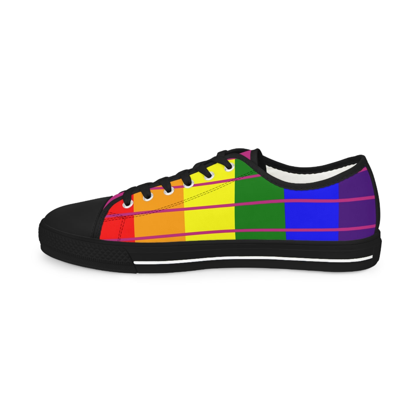 Pride Rainbow Flag Men's Low Top Sneakers