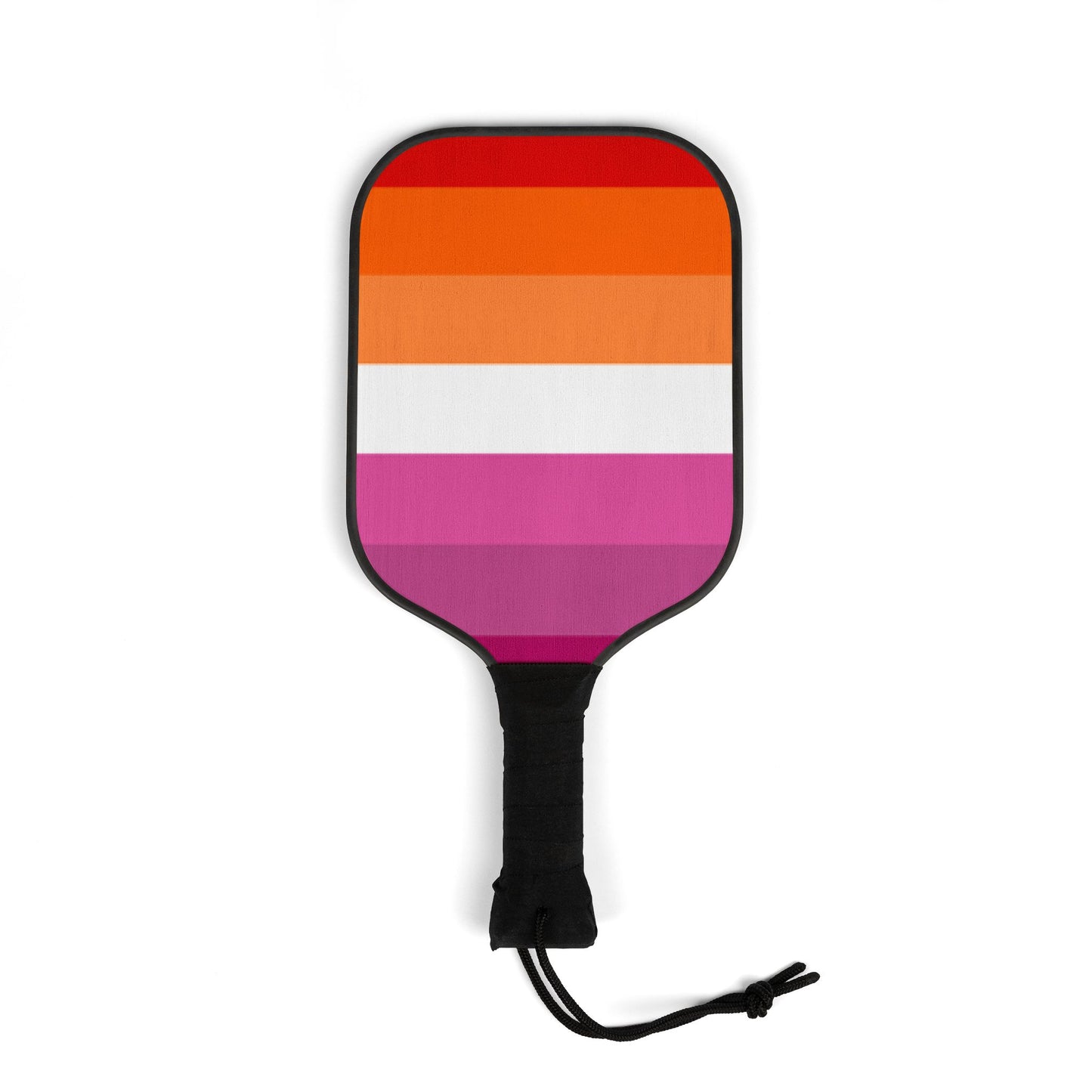 Lesbian Pride Flag Pickleball Paddle Set
