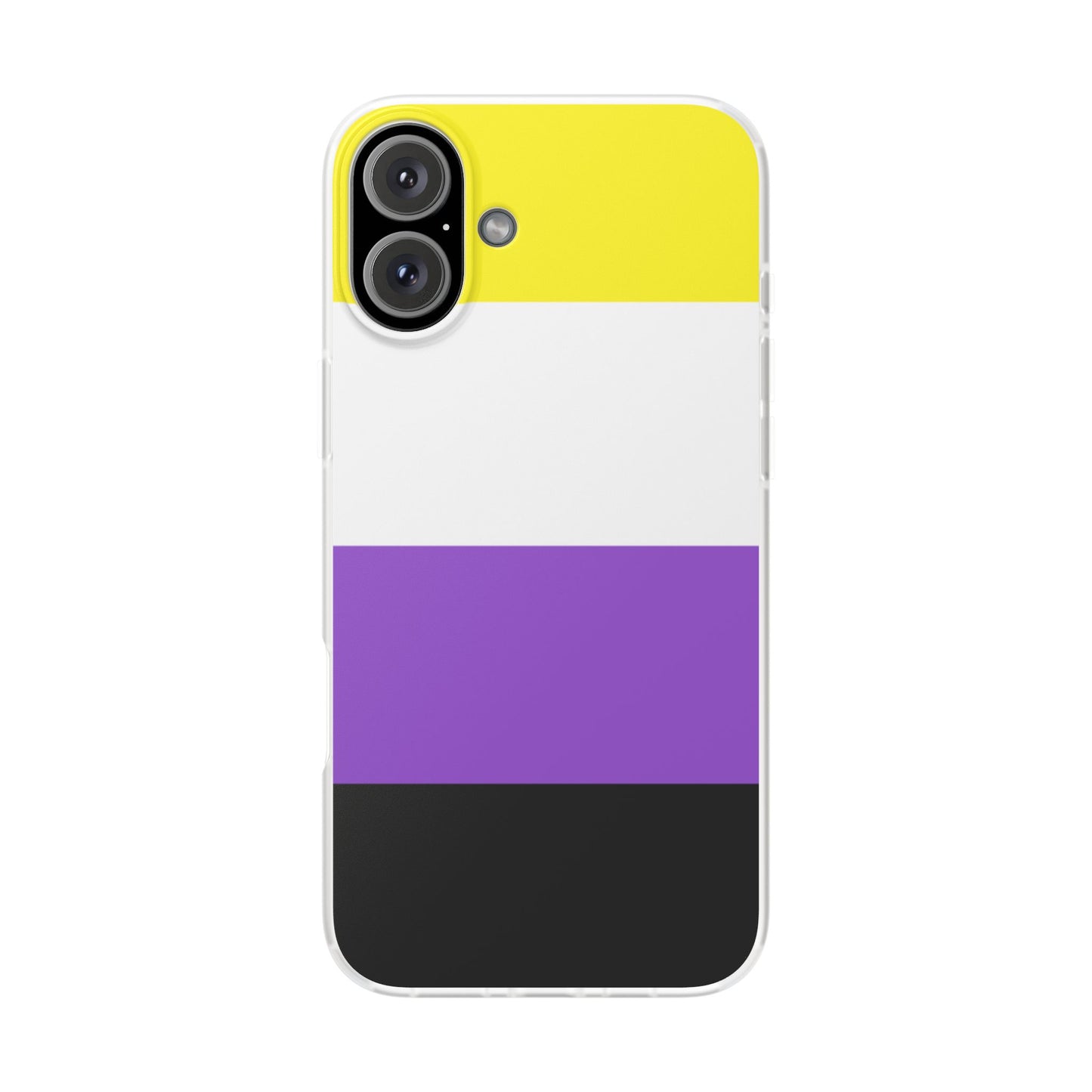 Non-Binary Pride Flag iPhone Flexi Case - Multiple Generations