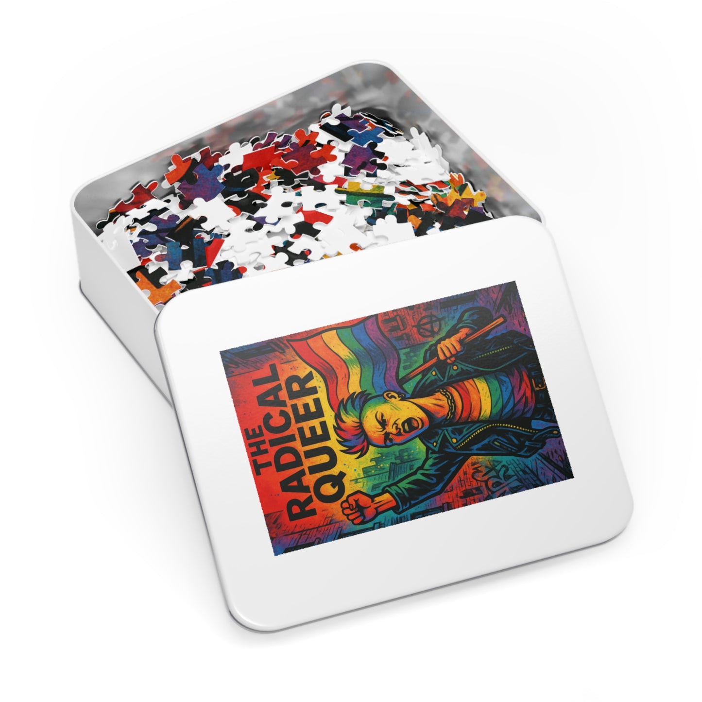 The Radical Queer Poster Jigsaw Puzzle with Tin
