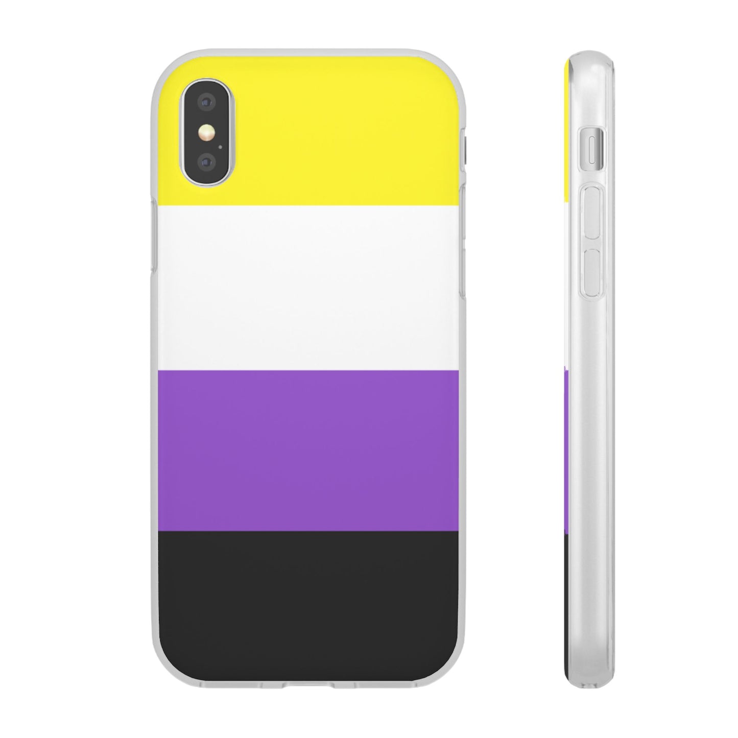Non-Binary Pride Flag iPhone Flexi Case - Multiple Generations