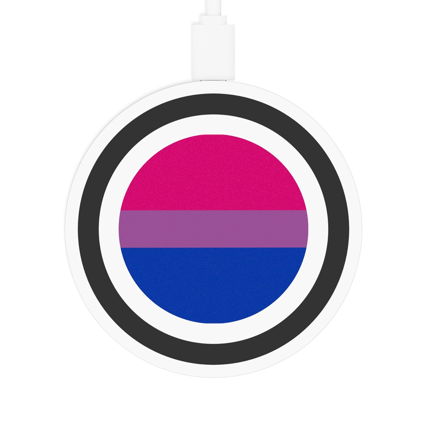 Bisexual Pride Flag Wireless Charger
