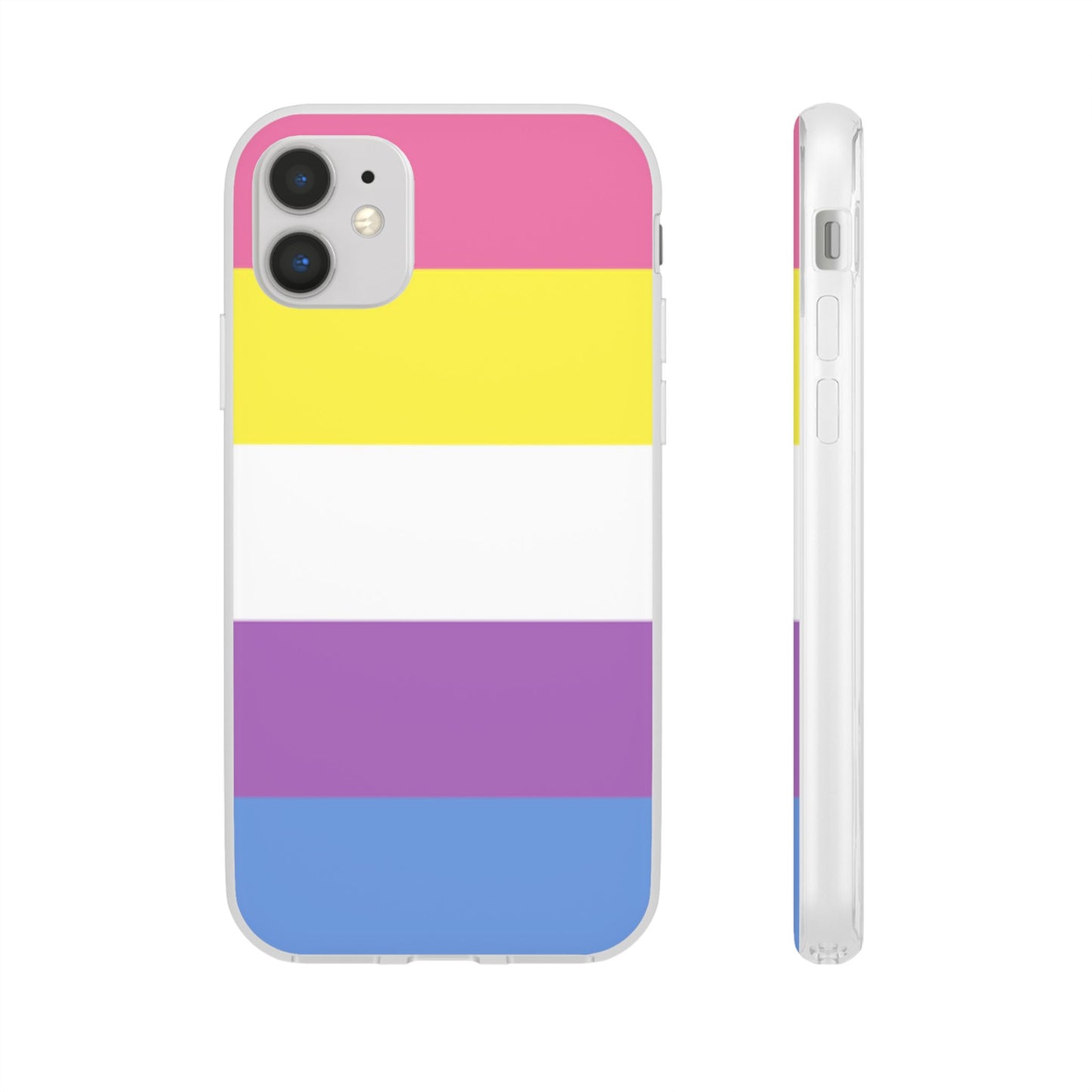 Bigender Pride Flag iPhone Flexi Case - Multiple Generations