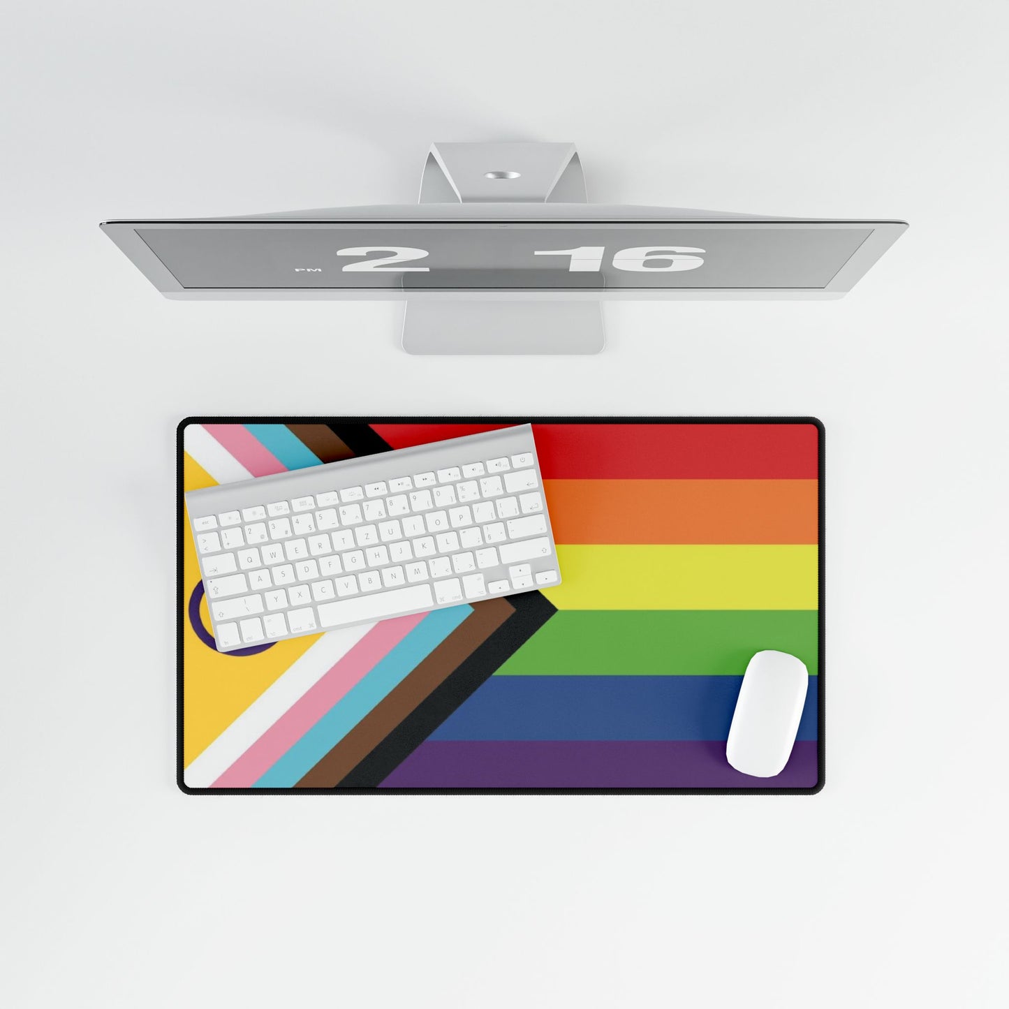 Inclusive Pride Progress Flag Desk Mat