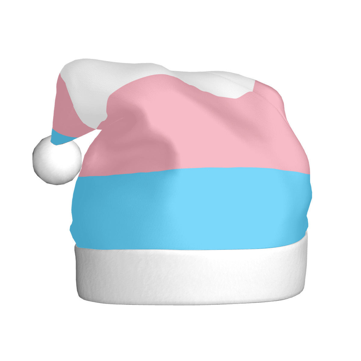 Transgender Pride Flag Adult Plush Holiday Hat
