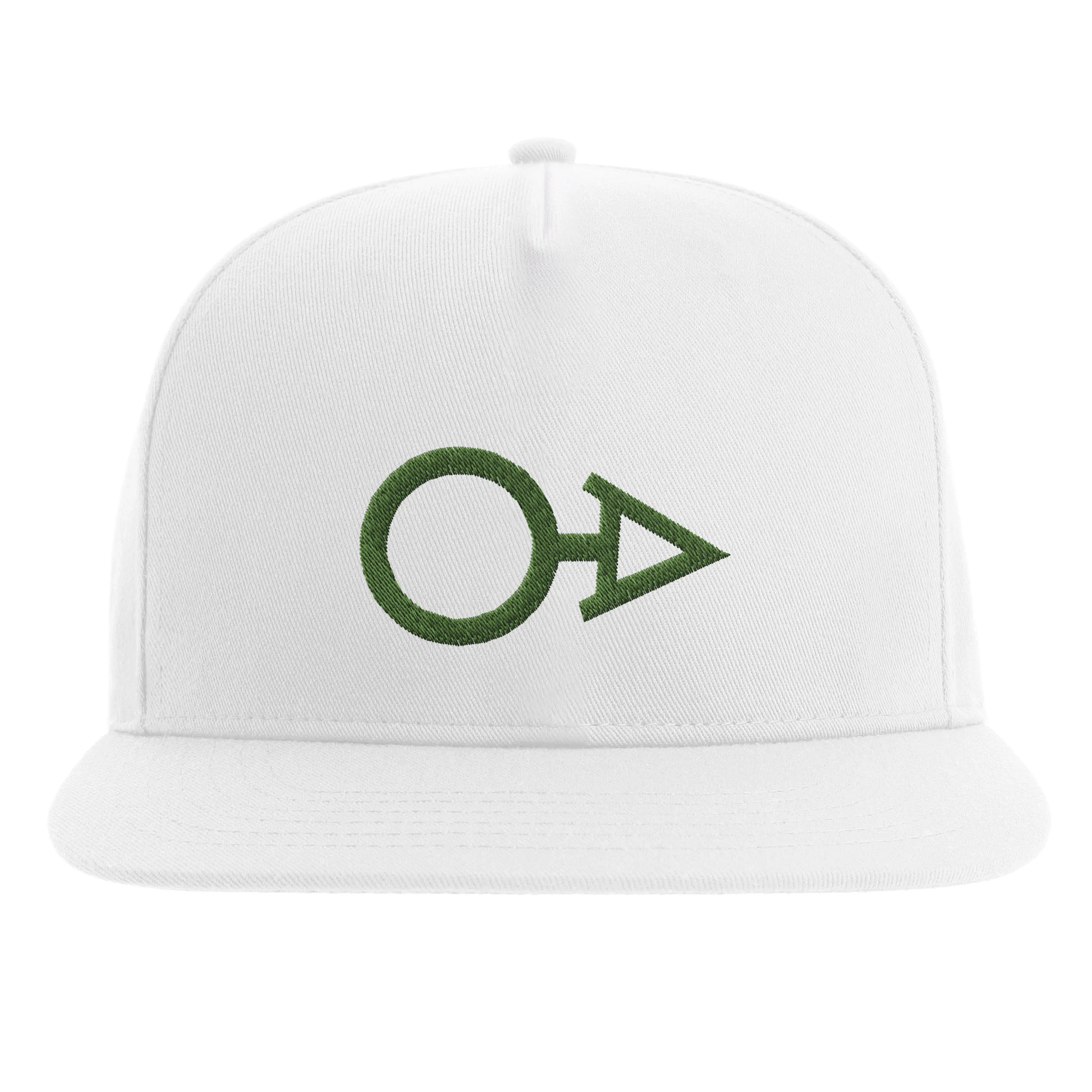 Aliagender Symbol Flat Bill Cap White
