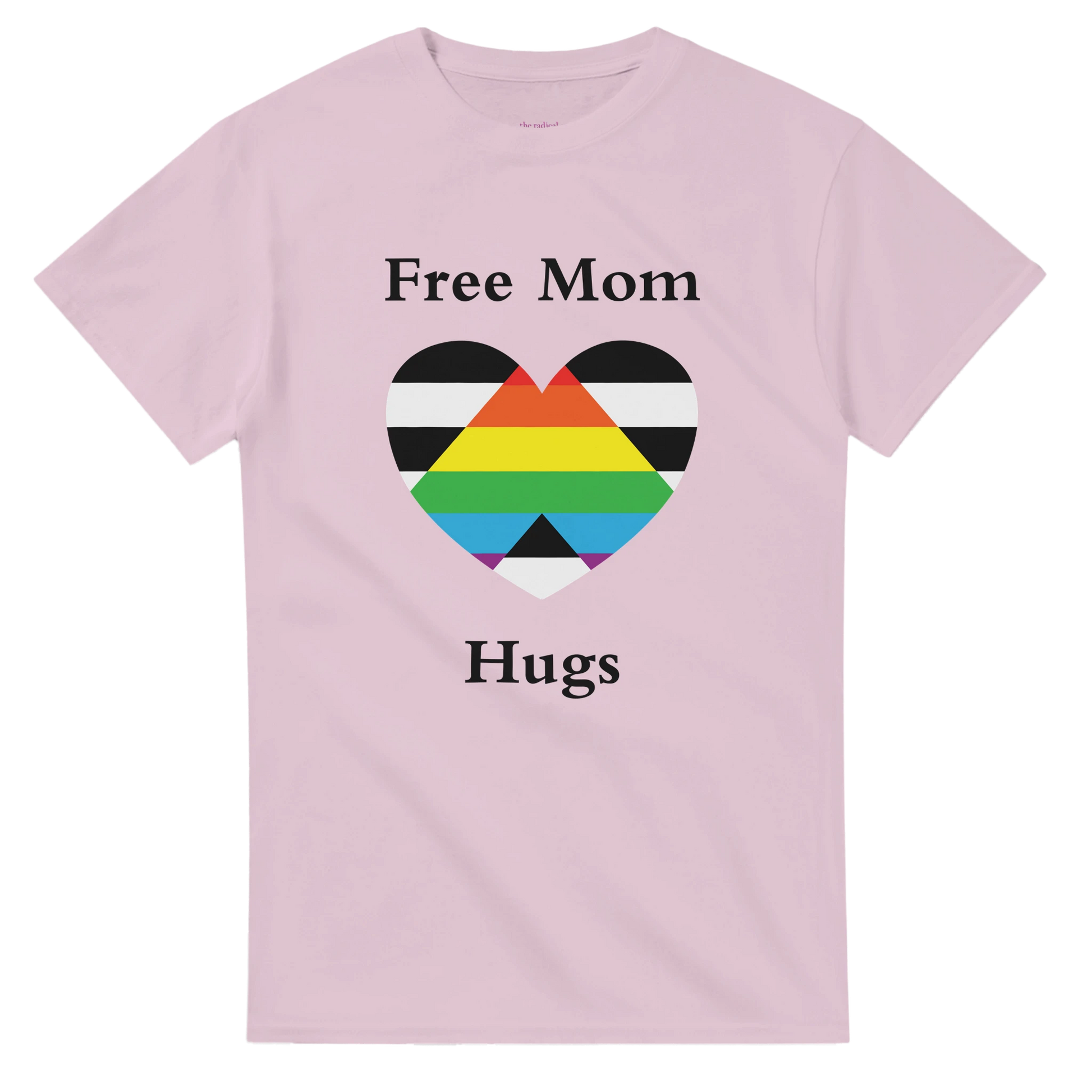 Free Mom Hugs Tee Shirt Light Pink