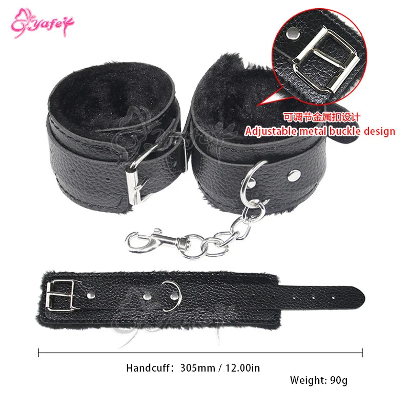 7 PCS/SET Sex Leather Bdsm Bondage Kit