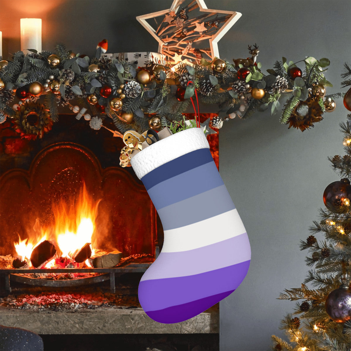 Butch Pride Flag (dorian-rutherford) Holiday Stocking 11" x 17.7"