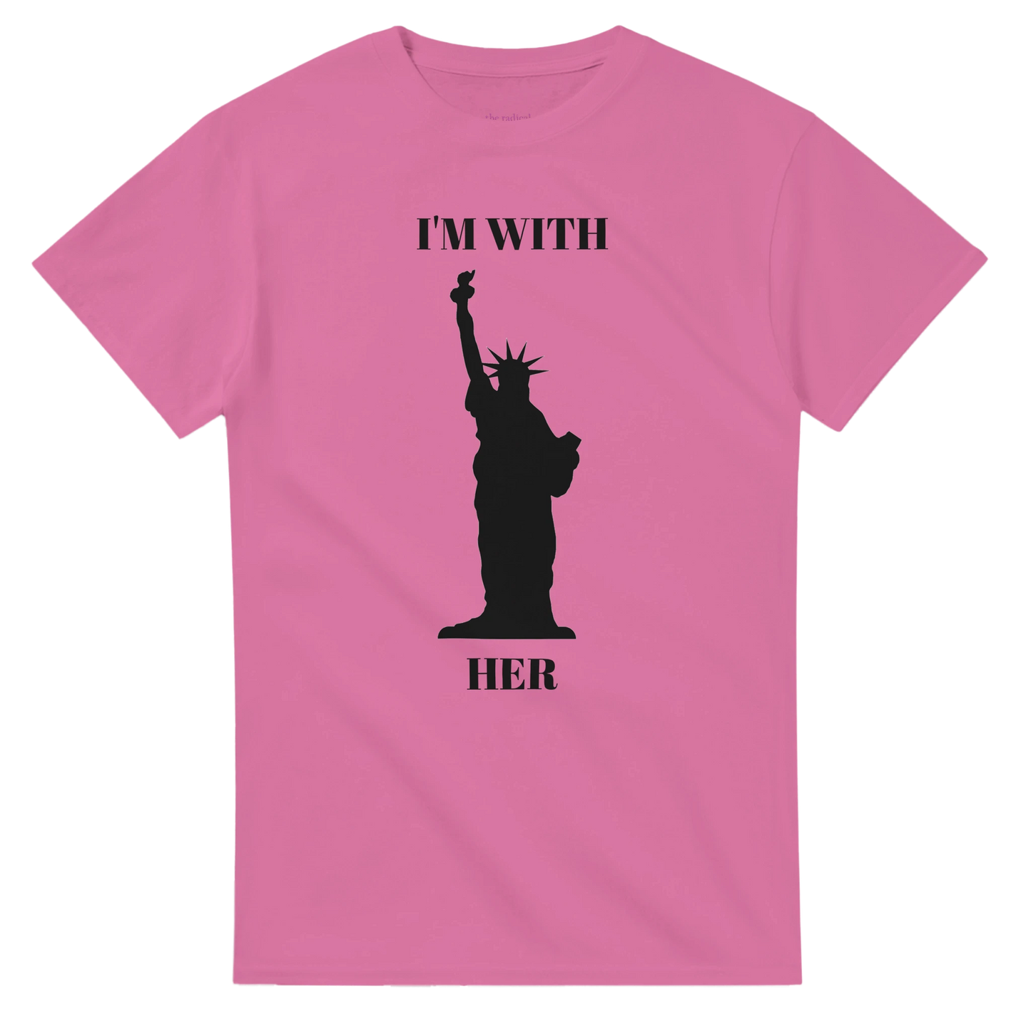 I'm With Her Heavyweight Unisex Crewneck T-shirt Azalea