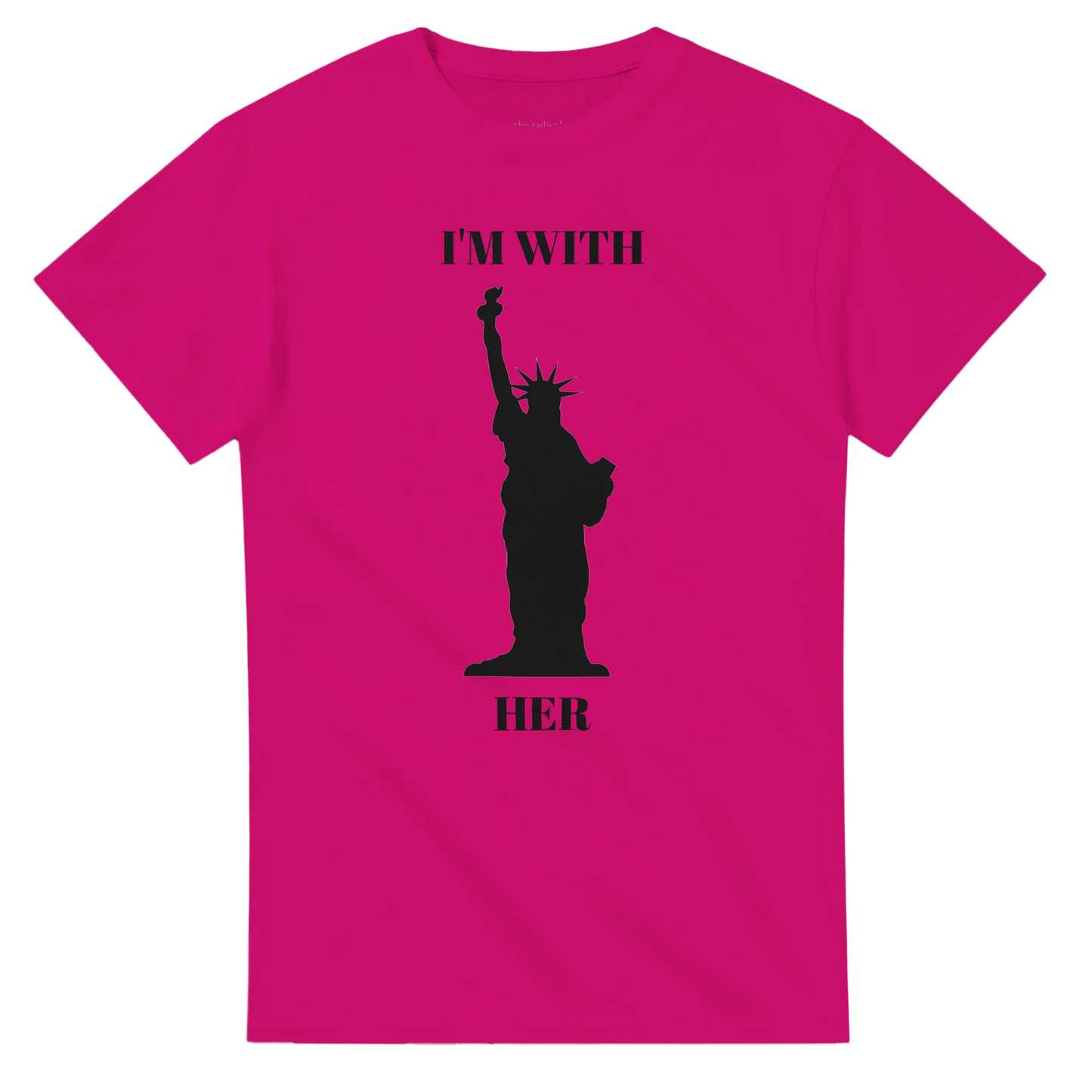 I'm With Her Heavyweight Unisex Crewneck T-shirt Heliconia