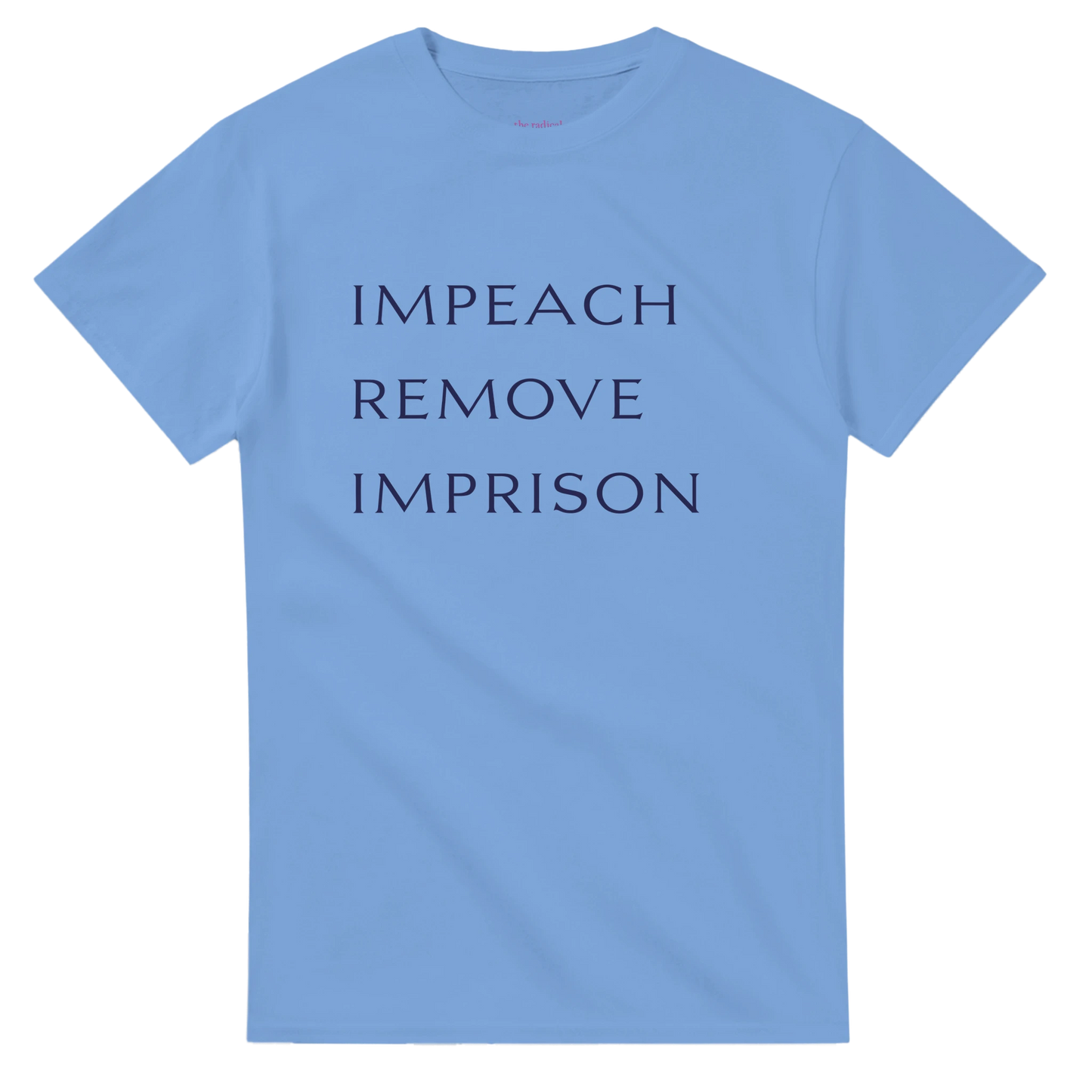 Impeach Remove Imprison T-Shirt Carolina Blue