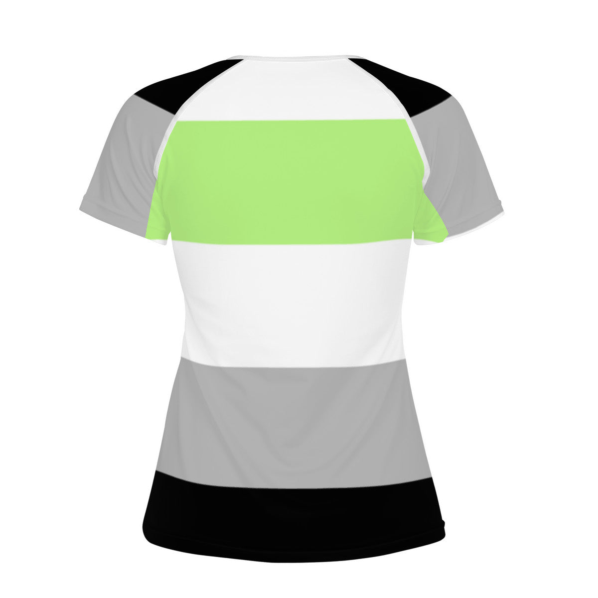 Agender Pride Flag T shirt - Traditional Feminine Cut