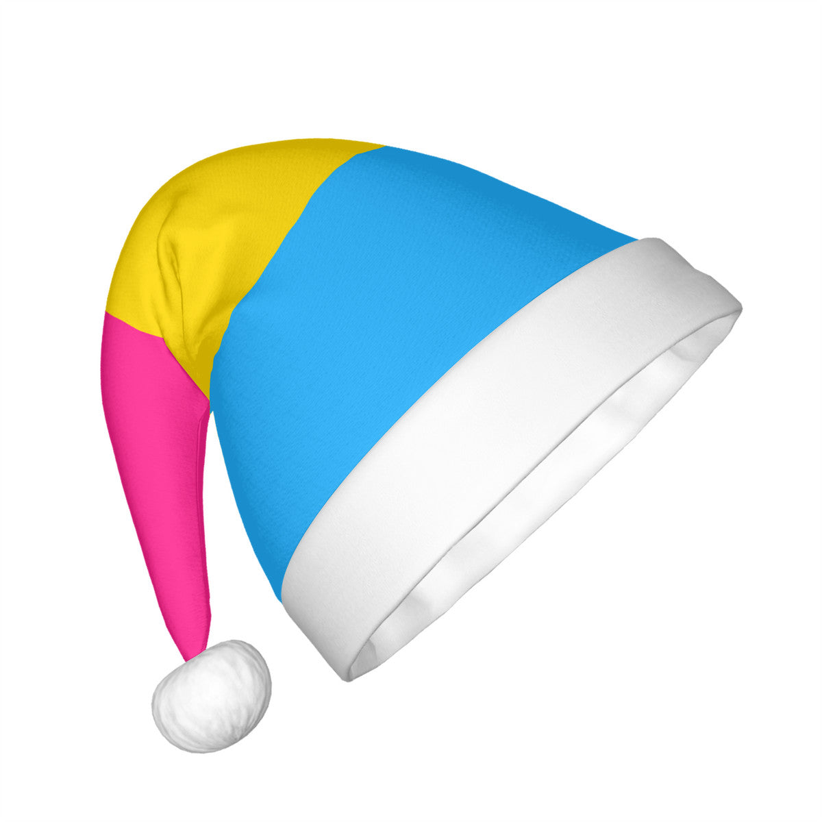 Pansexual Pride Flag Adult Plush Holiday Hat