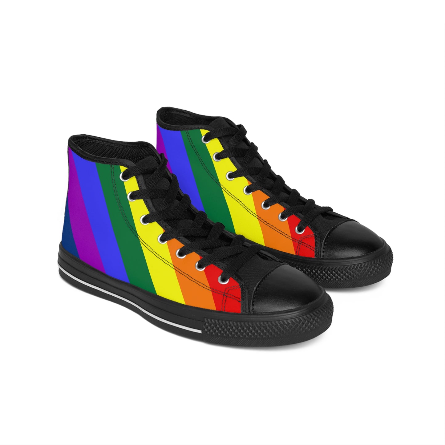 Rainbow Pride Flag High Top Sneakers
