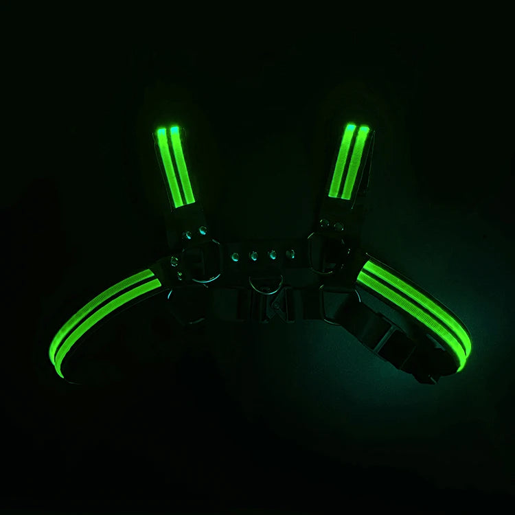 Harness Men Shoulder Belt - Light Stage Flashing Rechargeable