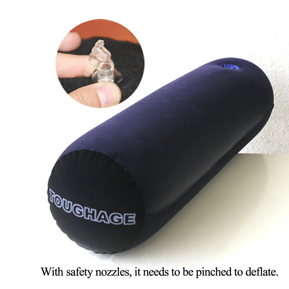 Flocking Inflatable Sex Aid Pillow