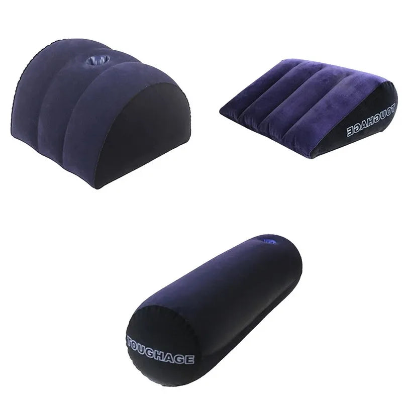 Flocking Inflatable Sex Aid Pillow