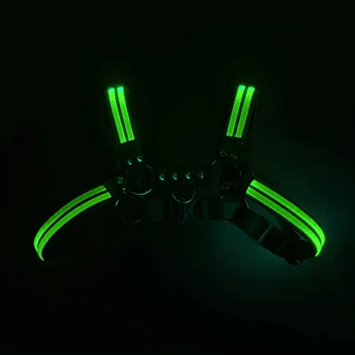 Harness Men Shoulder Belt - Light Stage Flashing Rechargeable