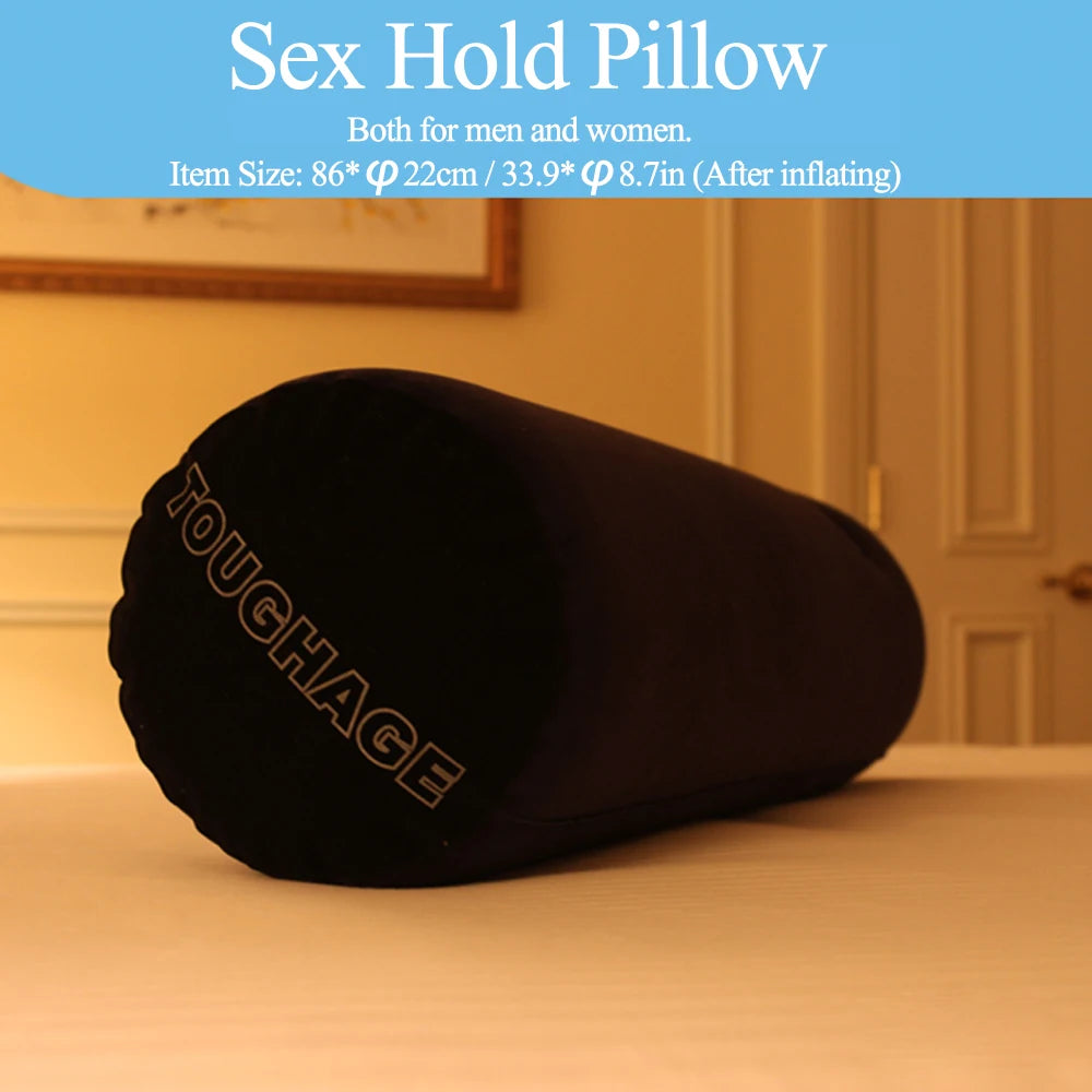 Flocking Inflatable Sex Aid Pillow