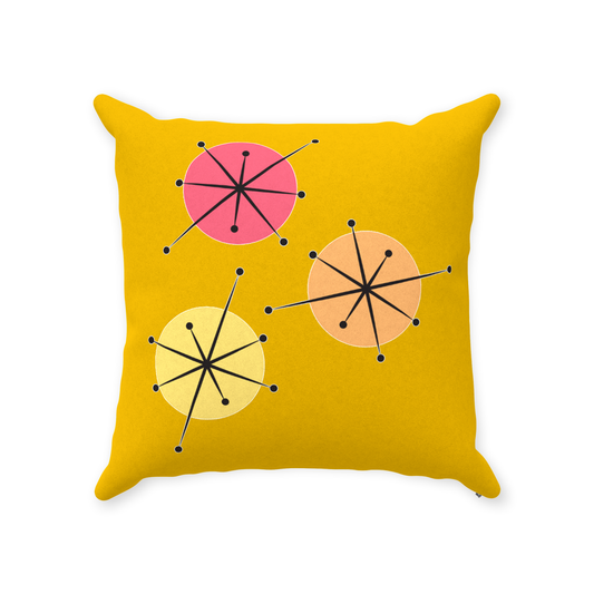 Sunny Days Throw Pillows Faux Suede Multiple Sizes