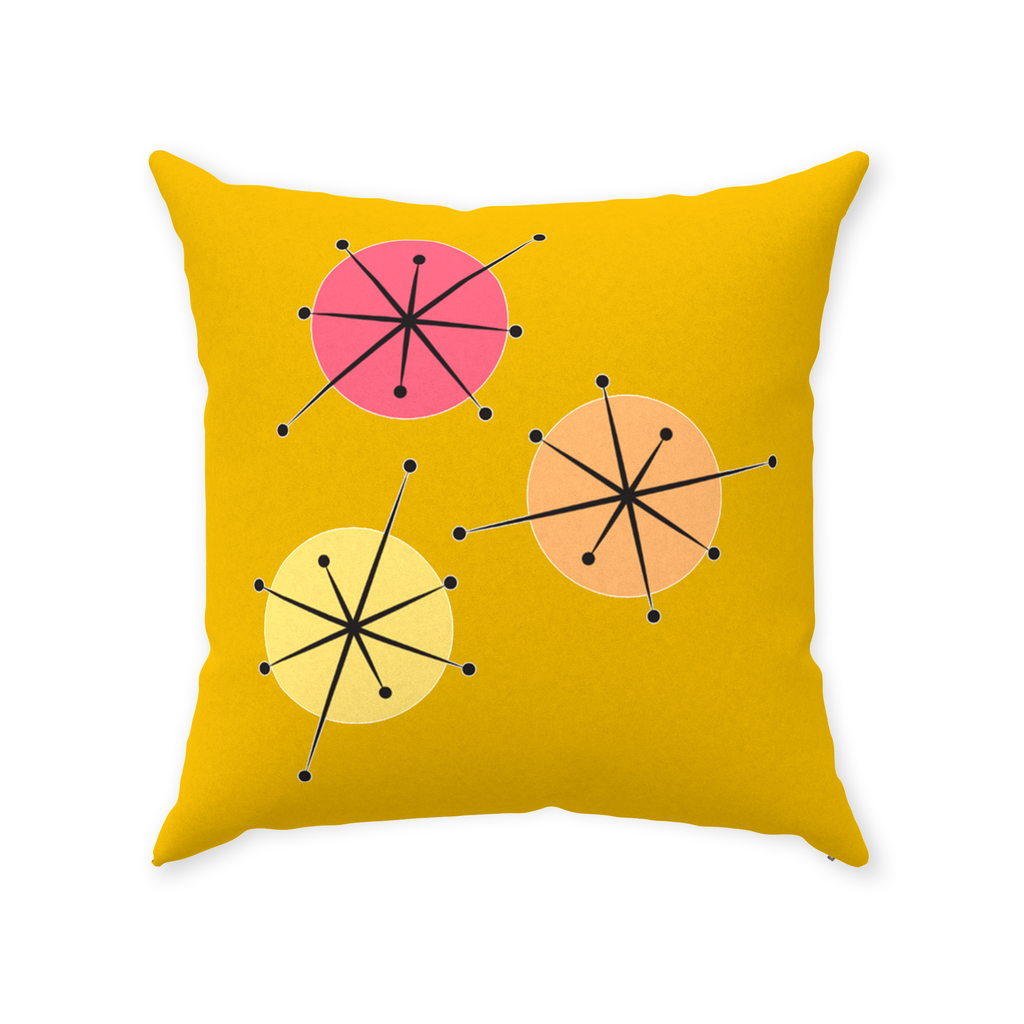 Sunny Days Throw Pillows Faux Suede Multiple Sizes