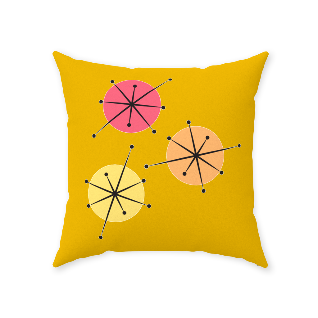 Sunny Days Throw Pillows Faux Suede Multiple Sizes
