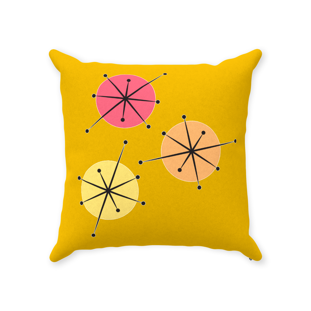 Sunny Days Throw Pillow-Suede-14x14-Zippered