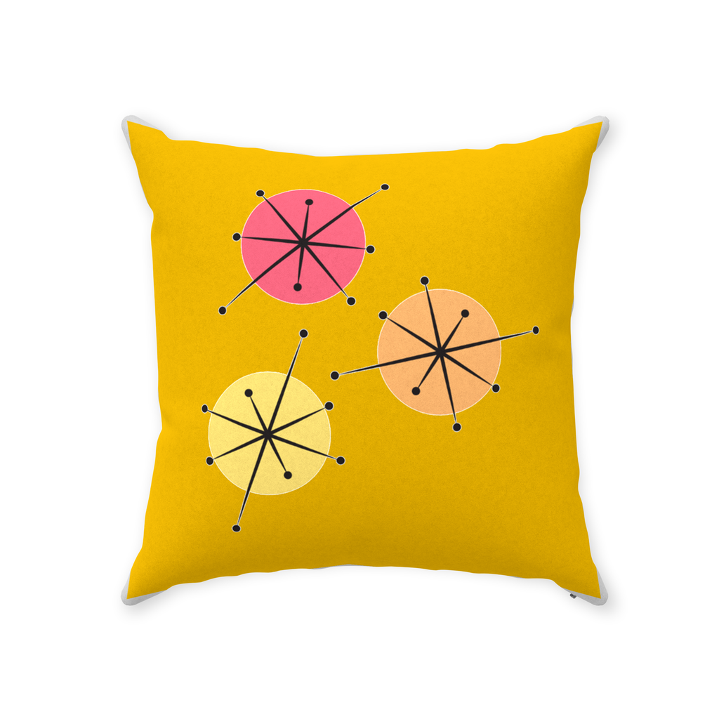 Sunny Days Throw Pillows Faux Suede Multiple Sizes