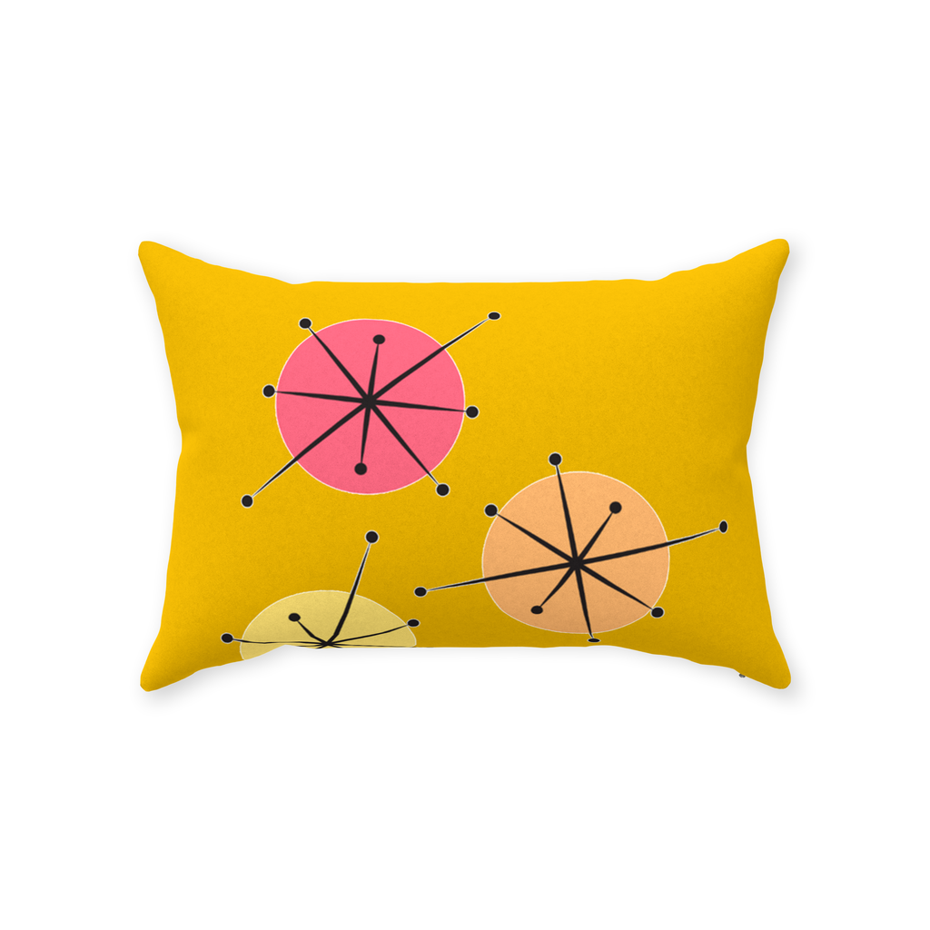 Sunny Days Throw Pillows Faux Suede Multiple Sizes