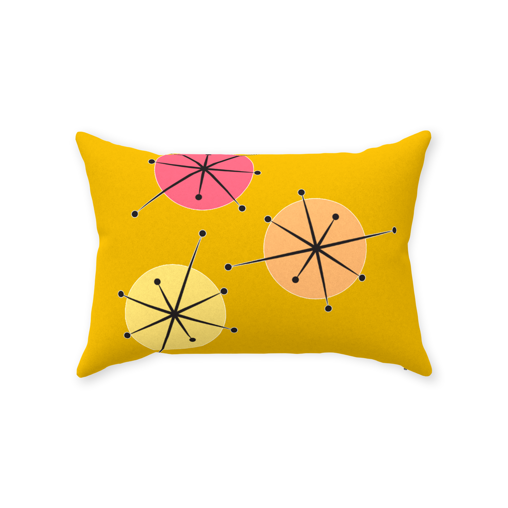 Sunny Days Throw Pillows Faux Suede Multiple Sizes