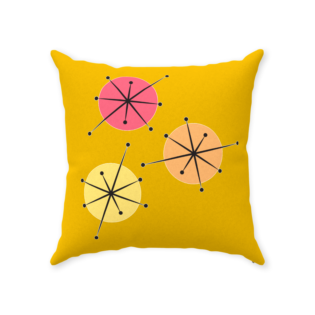 Sunny Days Throw Pillows Faux Suede Multiple Sizes