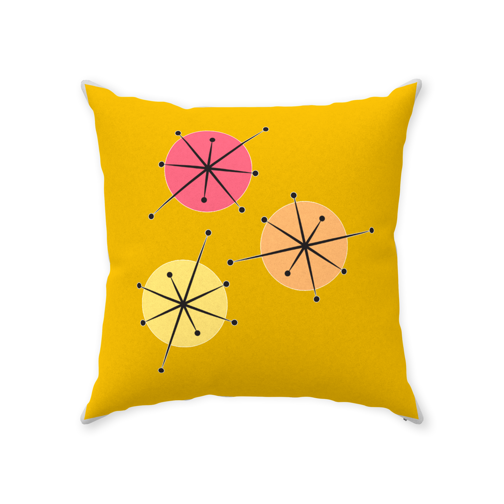 Sunny Days Throw Pillows Faux Suede Multiple Sizes
