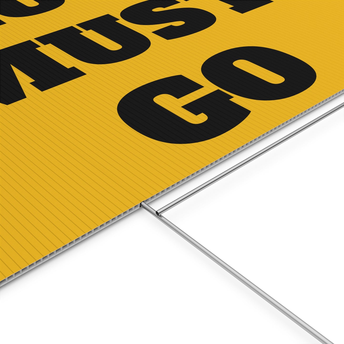 Trump Must Go - Political Yard Sign 12" x 18"