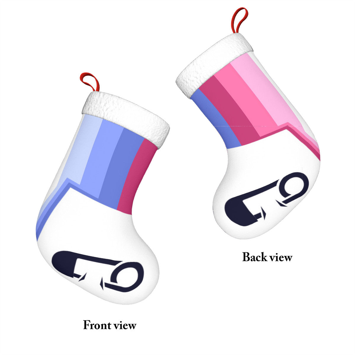 ABDL Pride Flag Holiday Stocking 11" x 17.7"