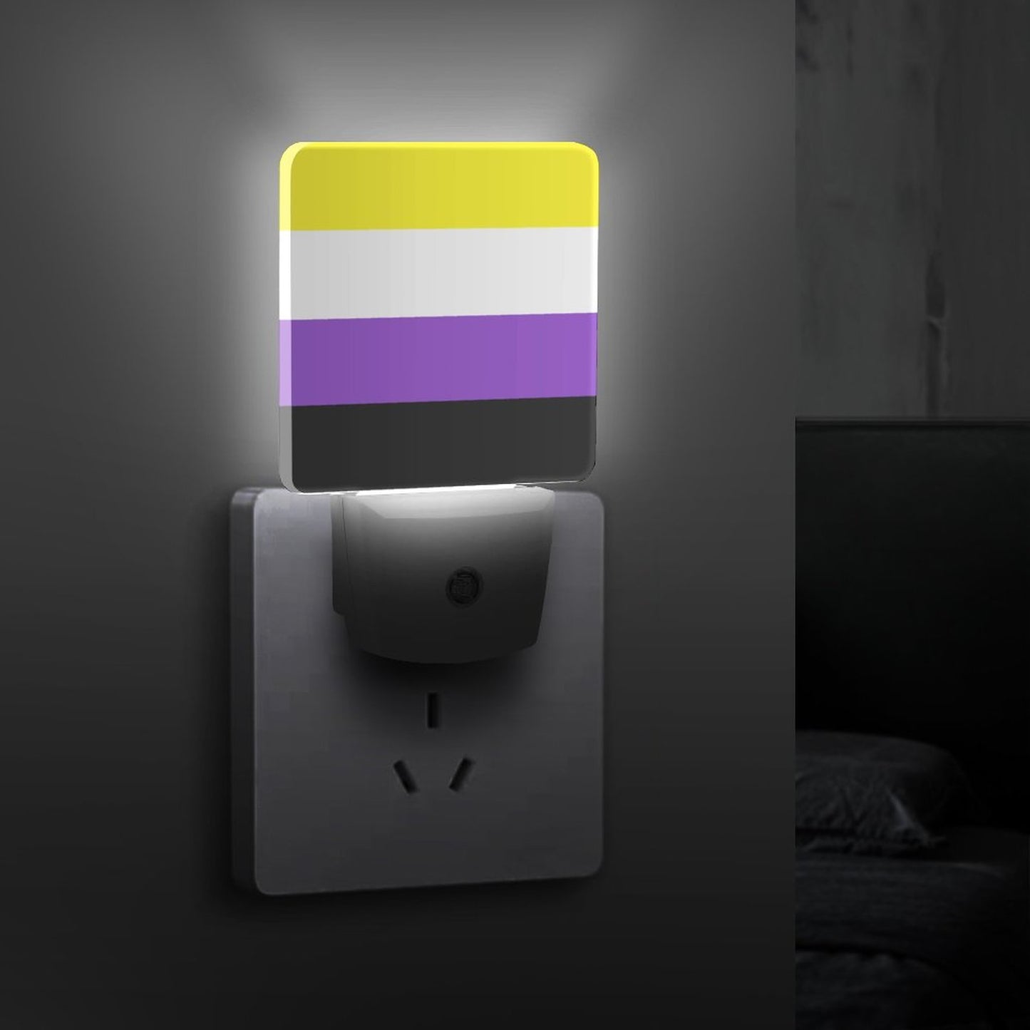 Non-Binary Pride Flag Night Light - Multiple Sizes