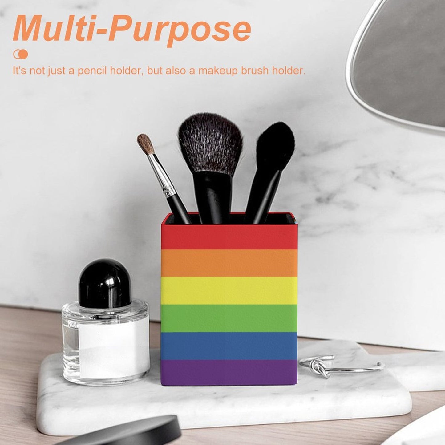 Inclusive Progress Pride Flag Pen Holder