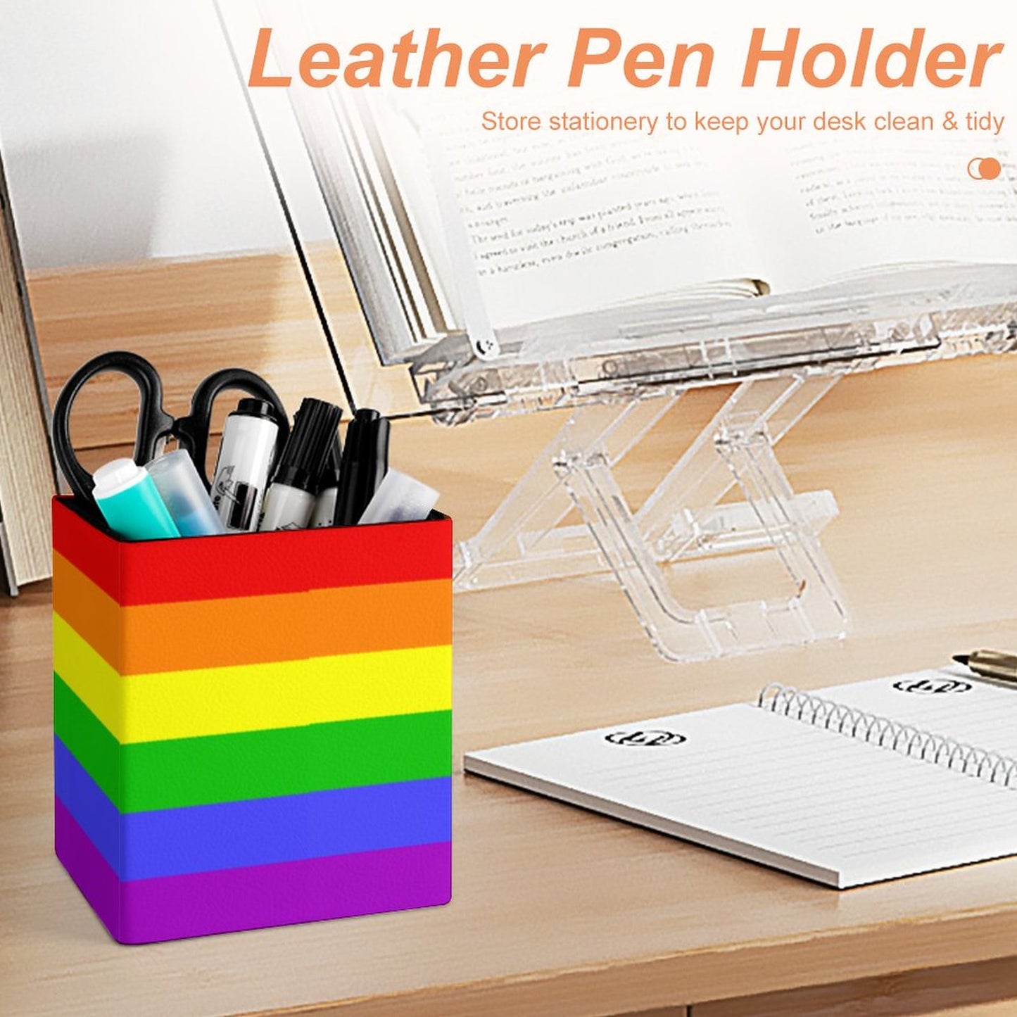 Progress Pride Flag Pen Holder