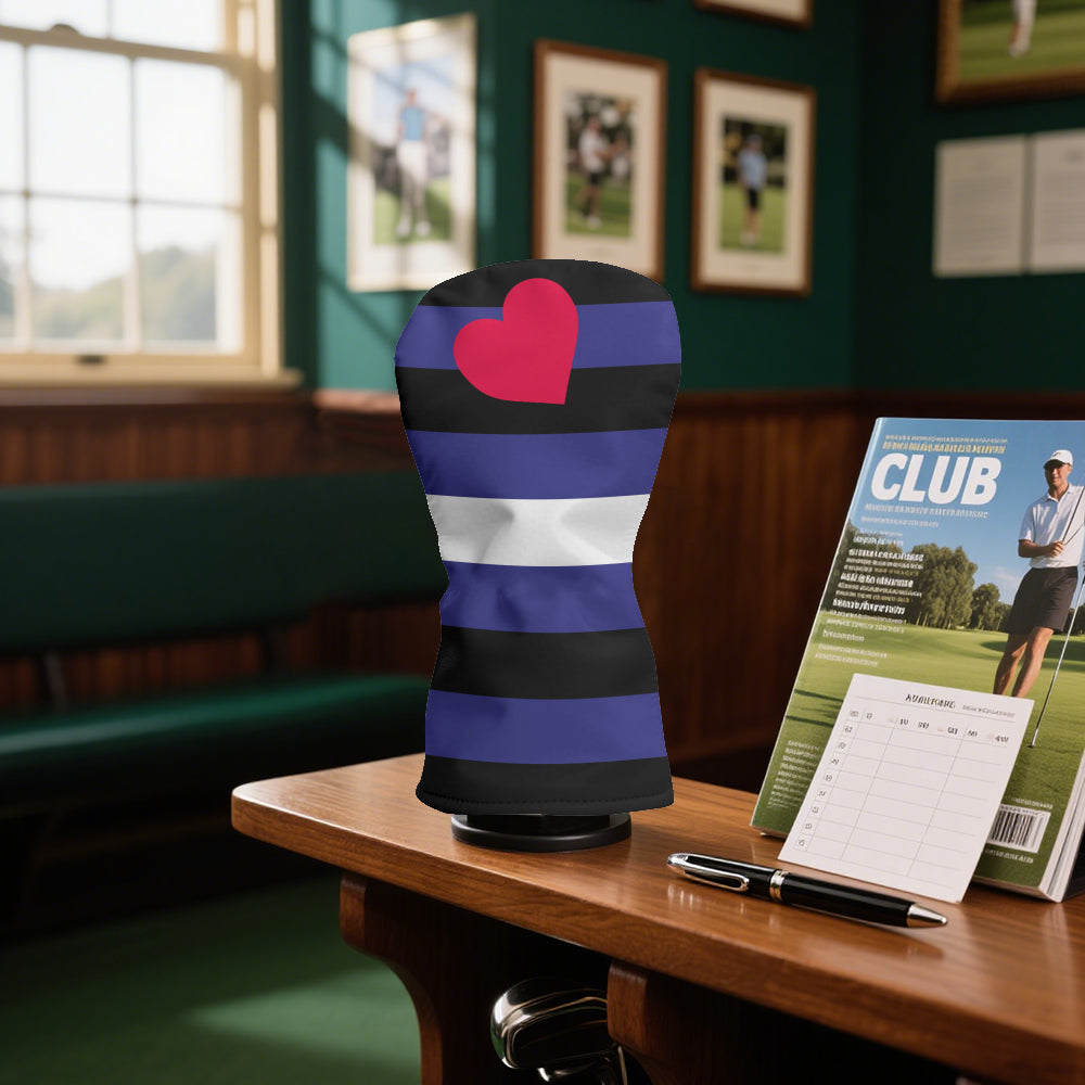 Leather Pride Flag Golf Clubs Head Cover - 33 x 17 cm