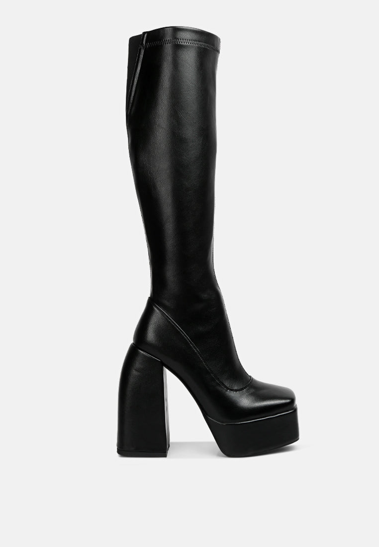 Fanning Platform Long Boots-6