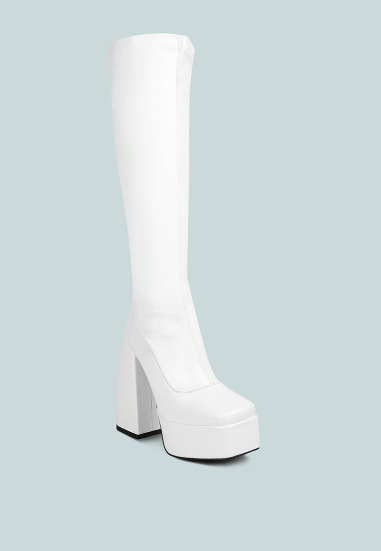 Fanning Platform Long Boots-1