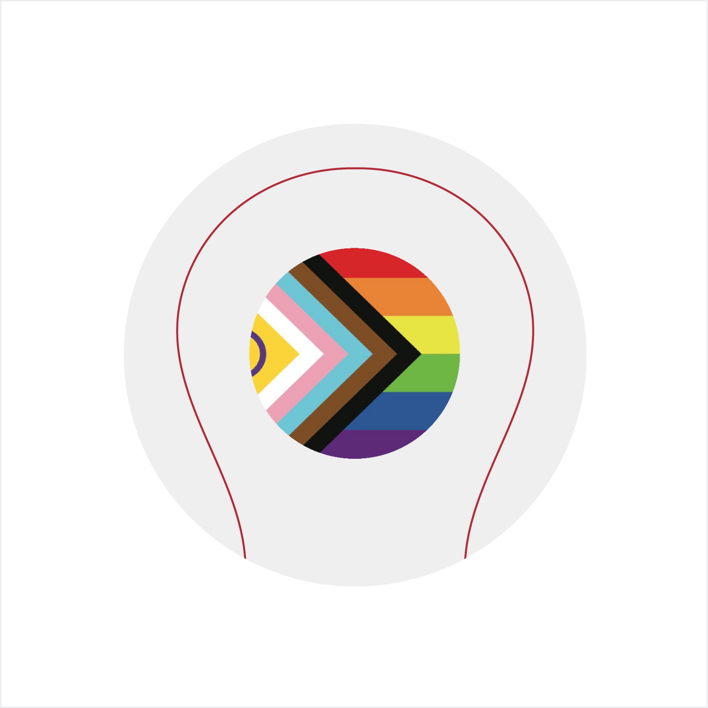 Inclusive Progress Pride Flag Baseball