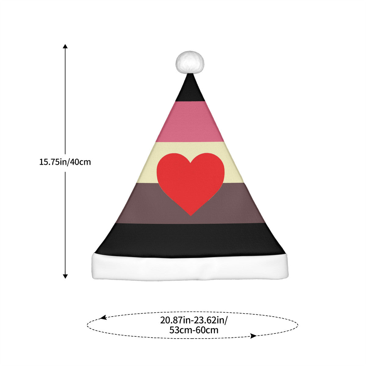 Fat Fetish Pride Flag Adult Plush Holiday Hat