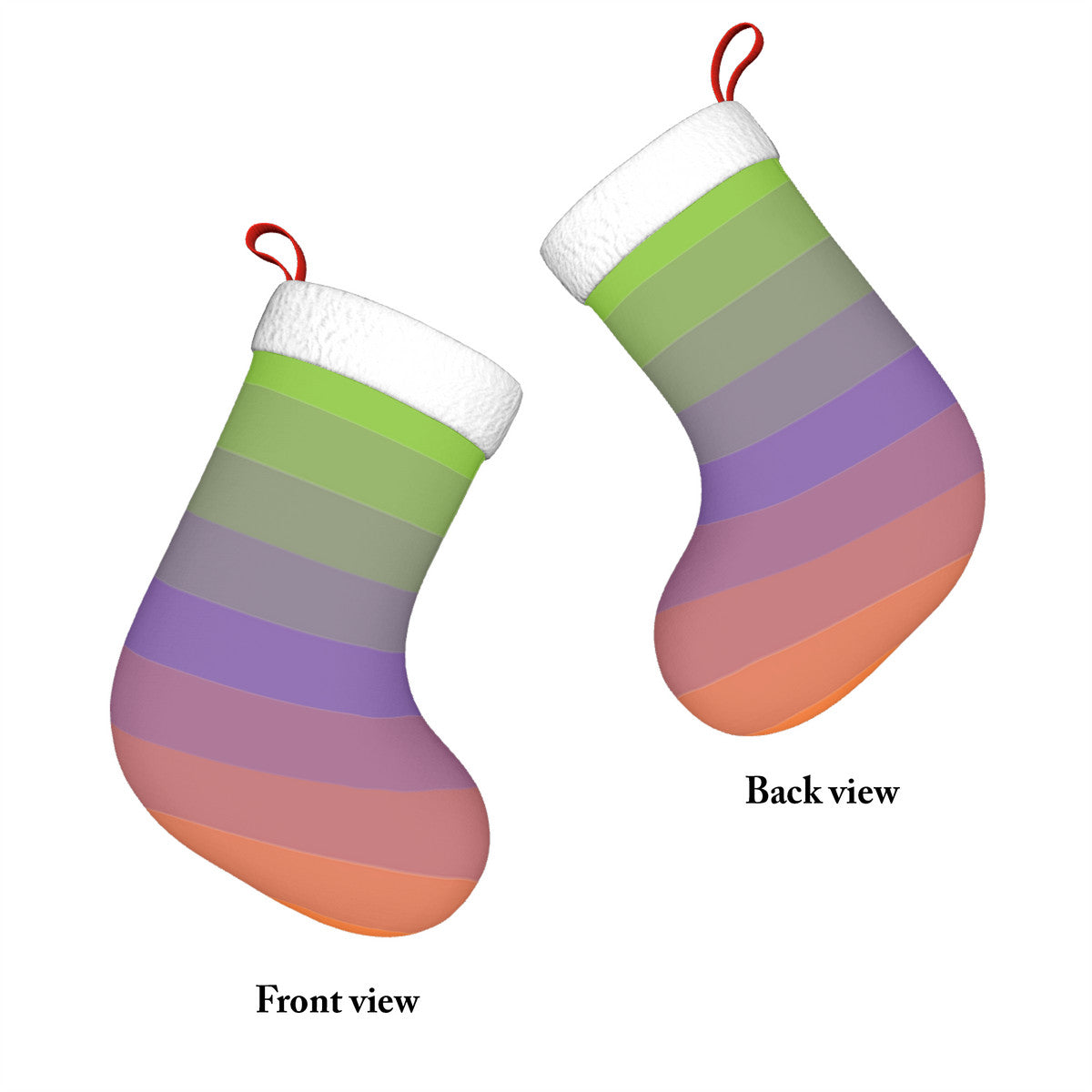 Aliagender Pride Flag Holiday Stocking 11" x 17.7"