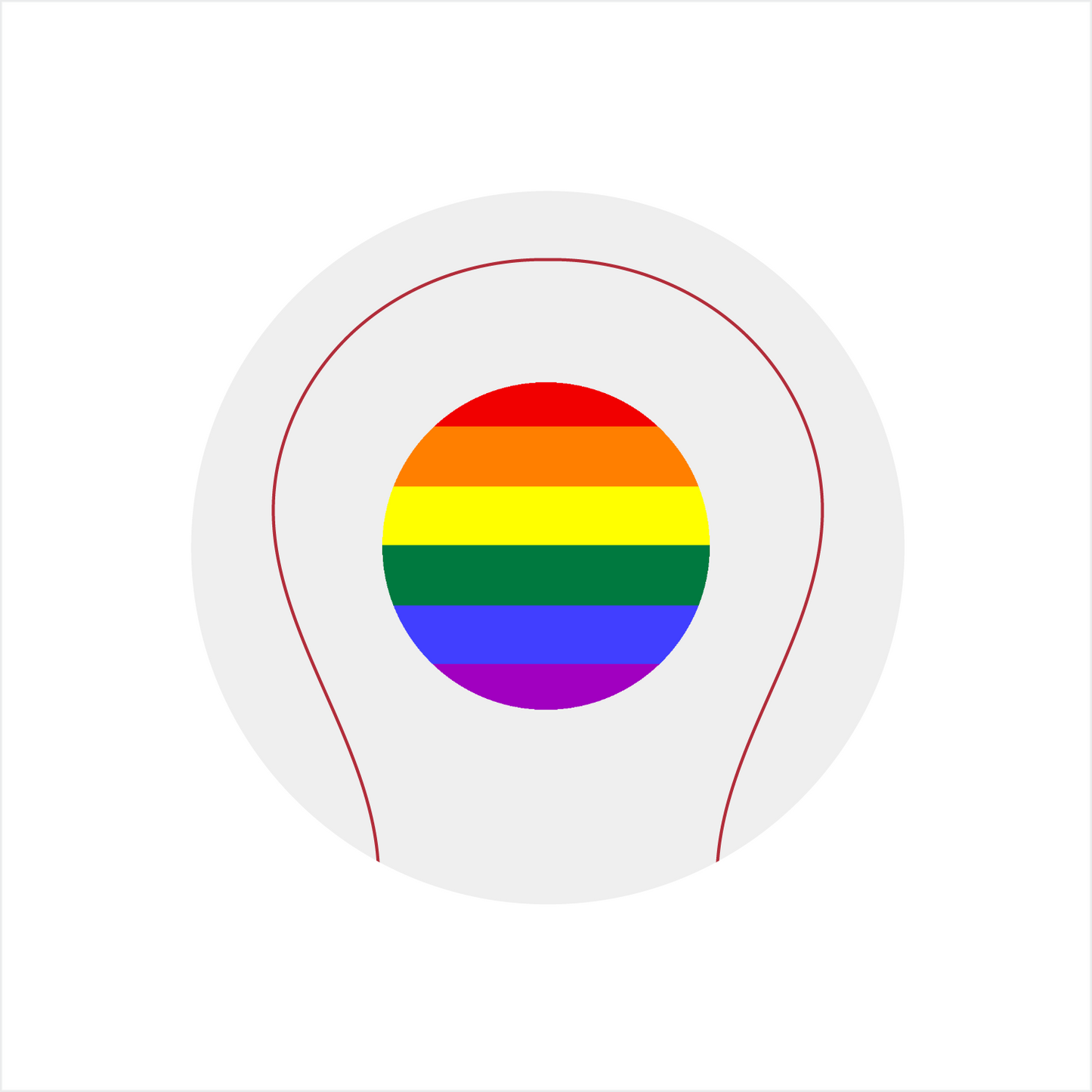 Rainbow Pride Flag Baseball