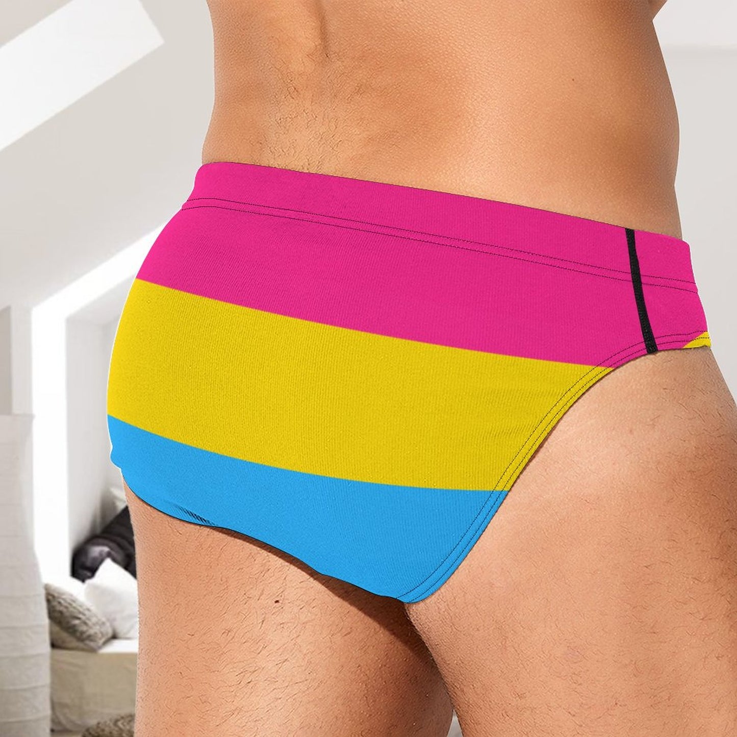 Pansexual Pride Flag Briefs – Traditional Masculine Cut