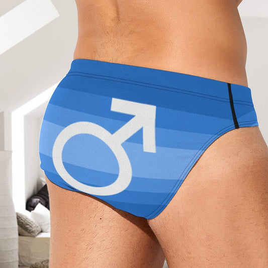 Male (cis) Pride Flag Briefs – Traditional Masculine Cut