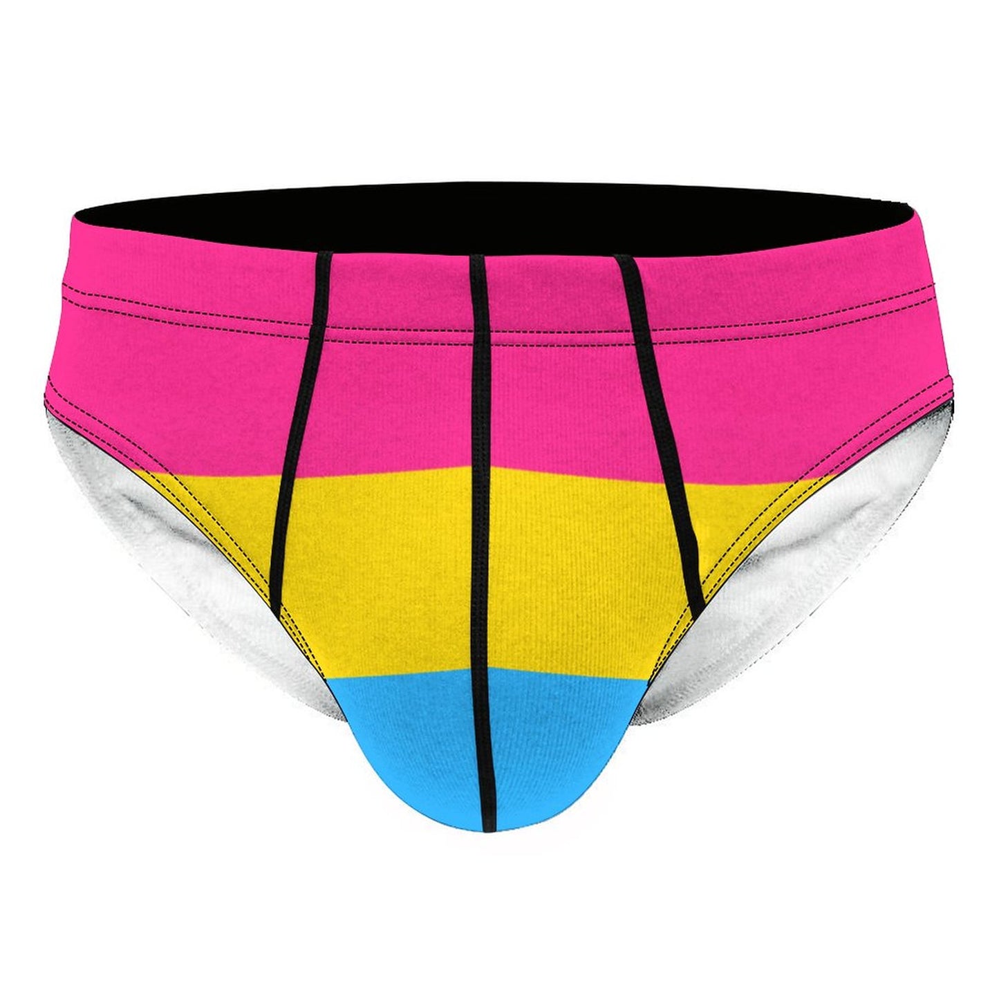 Pansexual Pride Flag Briefs – Traditional Masculine Cut