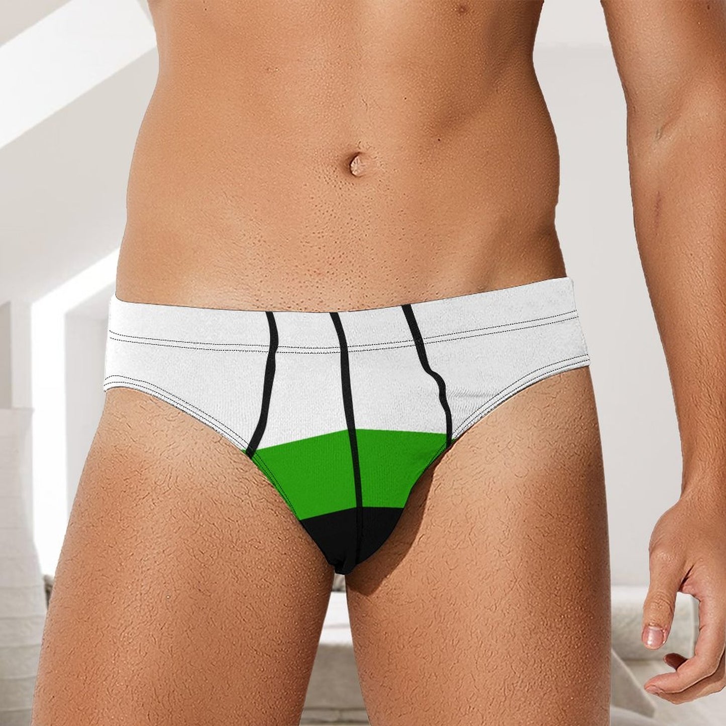 Neutrois Pride Flag Briefs – Traditional Masculine Cut